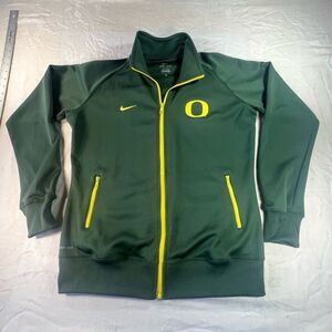 Nike Oregon Ducks Dri-FIT Full Zip Track Jacket Green Yellow Women's XL NCAA